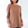 Tops NeeSee's Dresses | Bringing The Cheer Modest Sweater Mocha