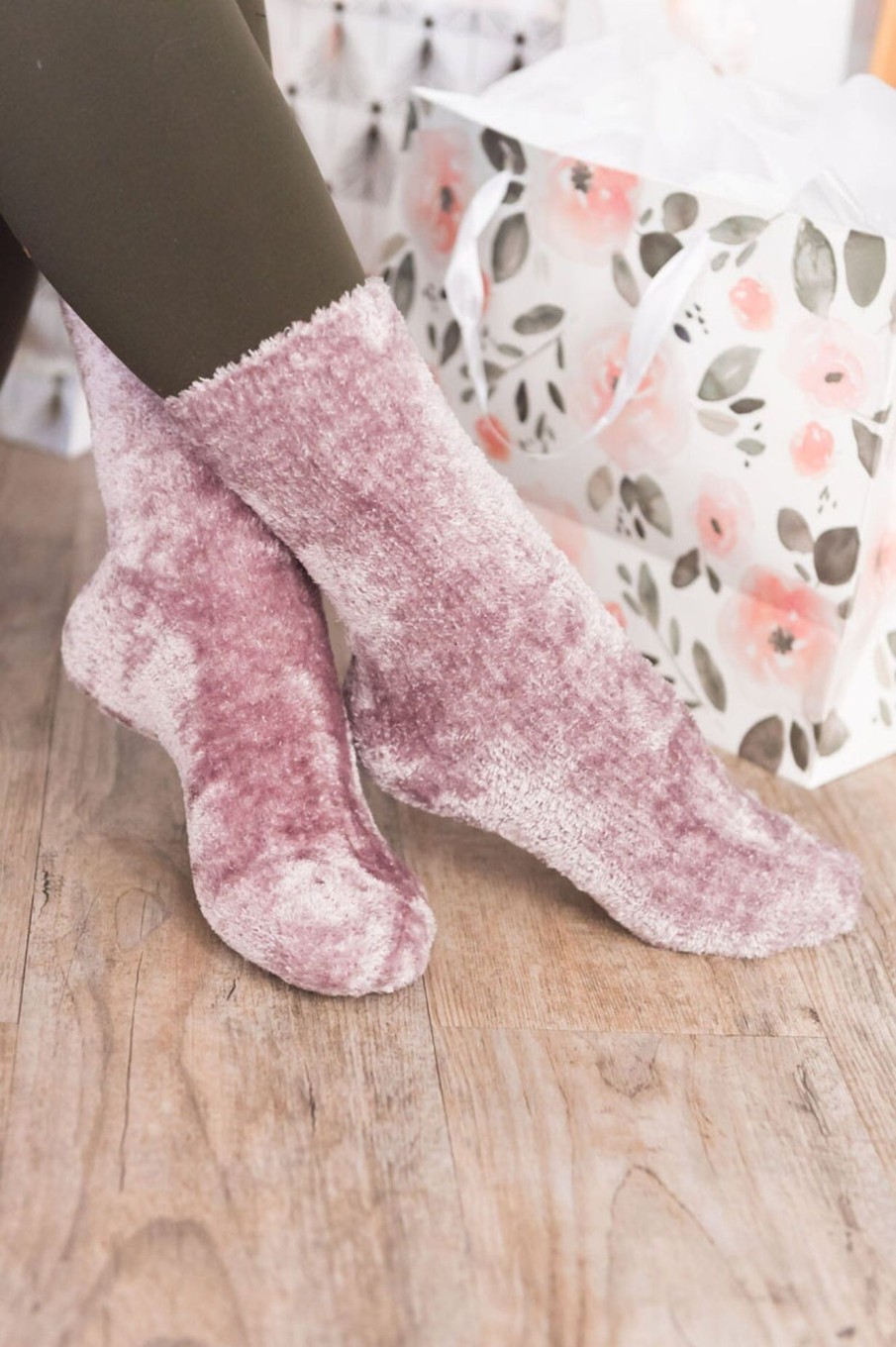 Skirts NeeSee's Dresses | Cozy Chenille Socks Lavender Blush