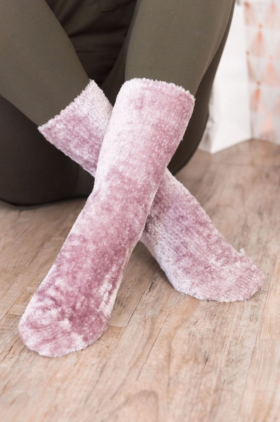 Skirts NeeSee's Dresses | Cozy Chenille Socks Lavender Blush