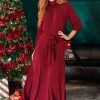 Dresses NeeSee's Dresses | The Mayela Burgundy