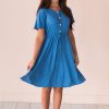 Dresses NeeSee's Dresses | The Chloey Denim Blue