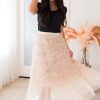 Skirts NeeSee's Dresses | Only In Fairytales Modest Tulle Skirt Nude