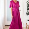 Dresses NeeSee's Dresses | The Mathilda Magenta Lustre