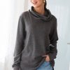 Tops NeeSee's Dresses | Searching For Love Modest Sweater Charcoal