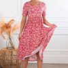 Dresses NeeSee's Dresses | The Evonne Fuchsia/Mauve Floral