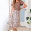 Skirts NeeSee's Dresses | Always Blooming Modest Pleat Skirt Cottage White Blossom