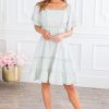 Dresses NeeSee's Dresses | The Marah Light Mint/White Floral