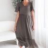 Dresses NeeSee's Dresses | The Tess French Gray