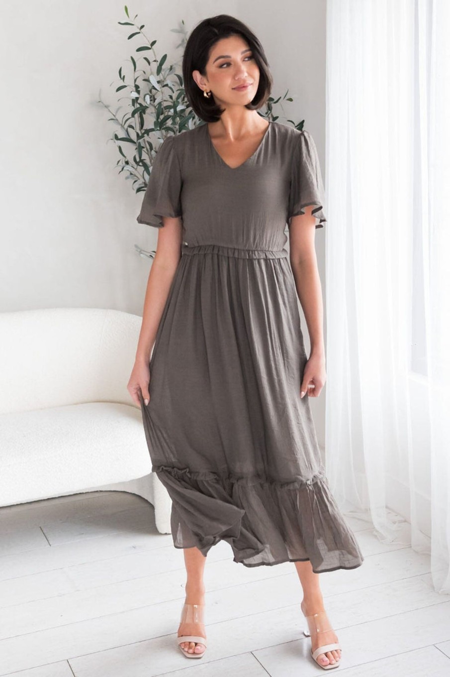 Dresses NeeSee's Dresses | The Tess French Gray