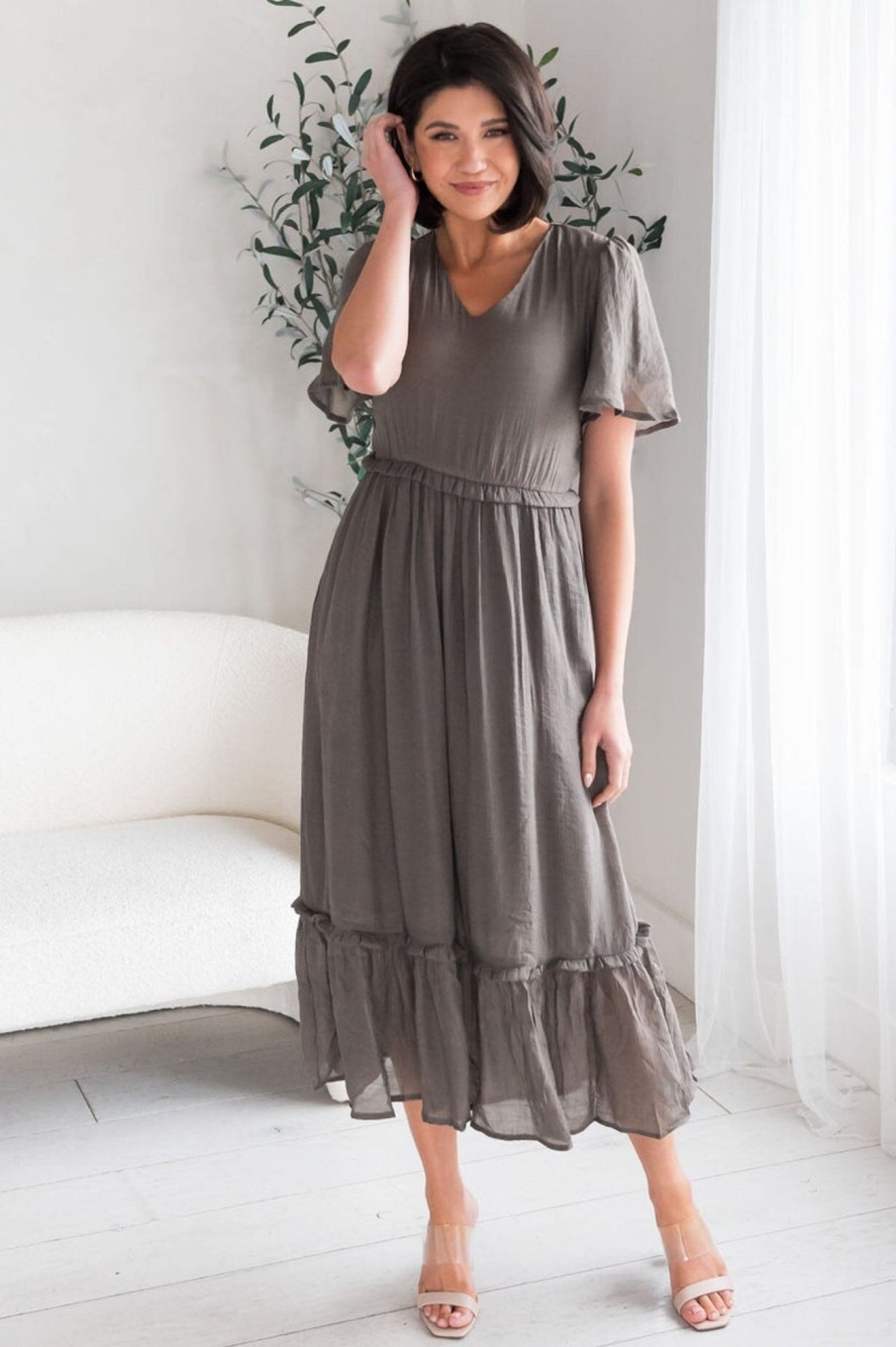 Dresses NeeSee's Dresses | The Tess French Gray