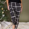 Skirts NeeSee's Dresses | All I Want For Christmas Leggings Black/Cream Plaid