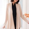 Tops NeeSee's Dresses | New Statements Modest Sweater Cardigan Taupe