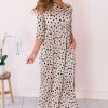 Dresses NeeSee's Dresses | The Echo Light Mocha /Black Leopard Dots