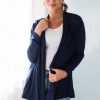 Tops NeeSee's Dresses | Standing Tall Modest Sweater Cardigan Navy