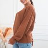 Tops NeeSee's Dresses | Perfectly Planned Modest Sweater Dark Camel