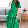 Dresses NeeSee's Dresses | The Livy Shamrock Green