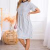 Dresses NeeSee's Dresses | The Dublin Navy/Ivory Stripe