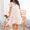 Dresses NeeSee's Dresses | The Gailyn Ivory/Mauve/Dusty Mint/Jade Floral