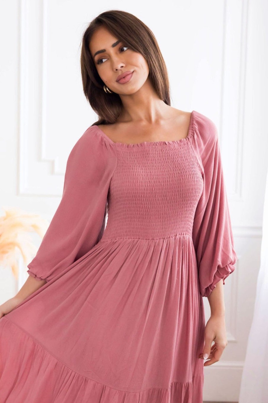 Dresses NeeSee's Dresses | The Diana Ann Dusty Rose