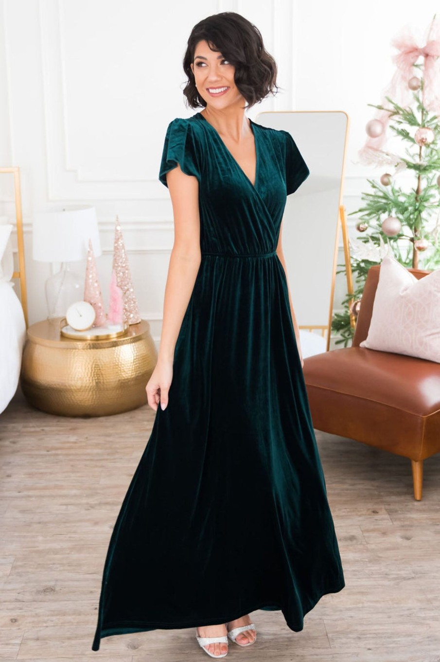 Dresses NeeSee's Dresses | The Shanika Forest Green