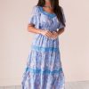 Dresses NeeSee's Dresses | The Kahlani Periwinkle Paisley