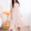 Dresses NeeSee's Dresses | The Tegan Blush/White